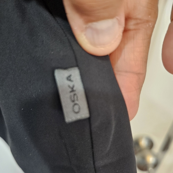 OSKA Black Long Sleeve Dress with Pocket Size 1 Lagenlook - Picture 5 of 12